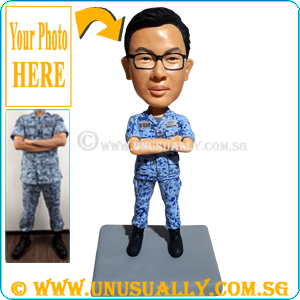 Personalized 3D RSAF In No 4 Uniform Figurine
